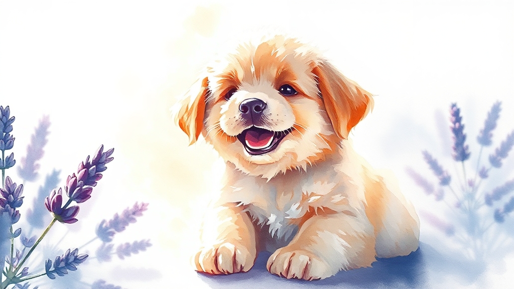 강아지 미용, 왜 필요할까요? (watercolor 스타일)