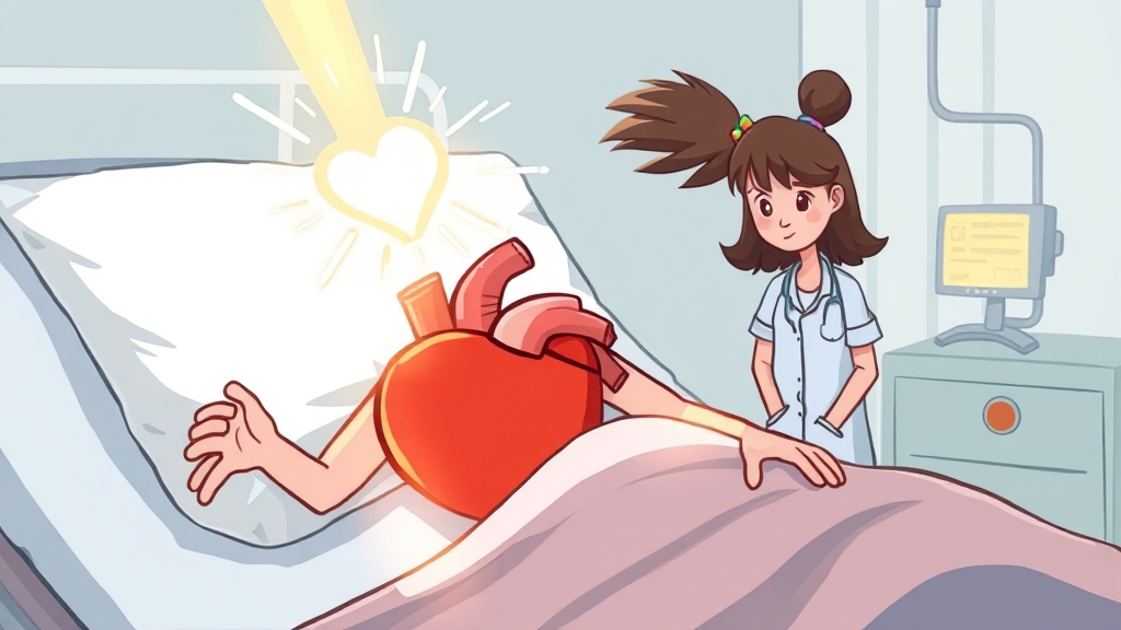류마티스열과 심장질환 연관성 (cartoon 스타일)
