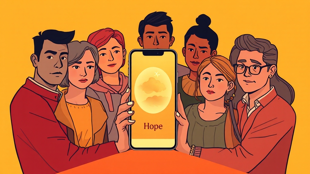 고민 상담, 어떤 방법이 있을까요? (illustration 스타일)