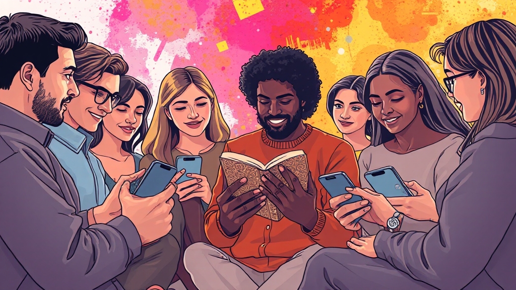 고민 상담 어플, 어떻게 활용할까요? (illustration 스타일)