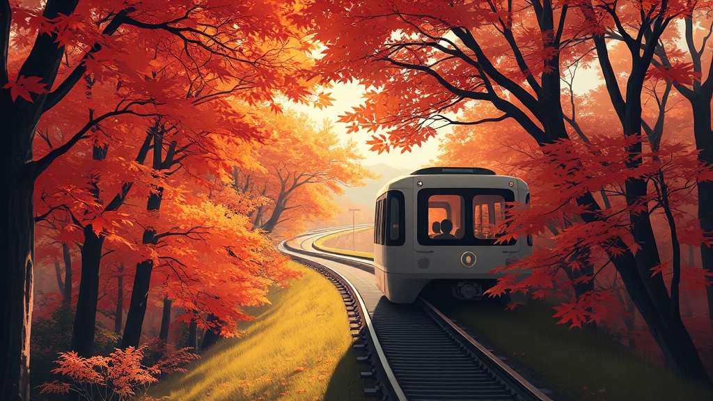 모노레일 활용 꿀팁 (illustration 스타일)