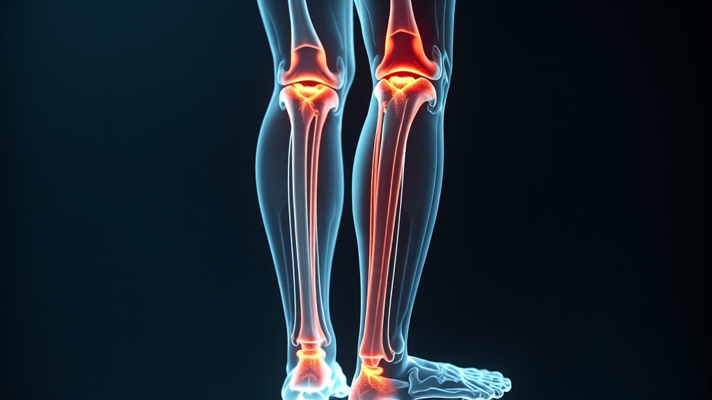 오다리 원인과 증상 (realistic 스타일)