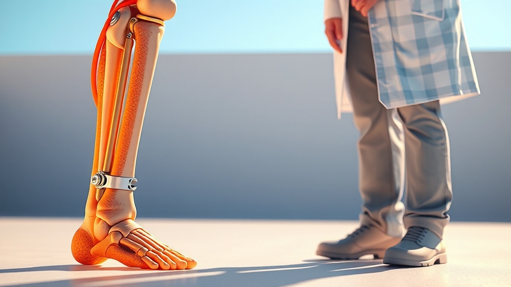 오다리 교정: 수술적 치료 (realistic 스타일)