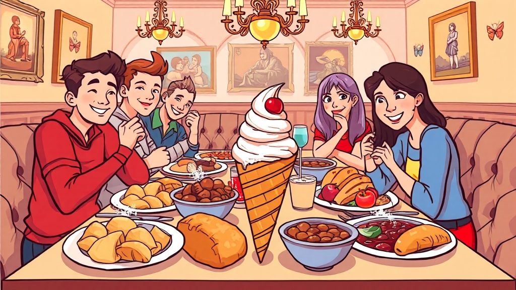 프라하 맛집 탐방 (cartoon 스타일)