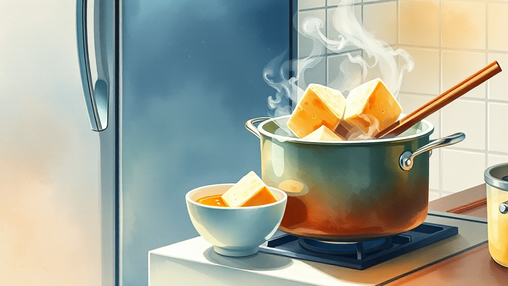 요리별 최적 온도, 맛이 달라져요! (watercolor 스타일)