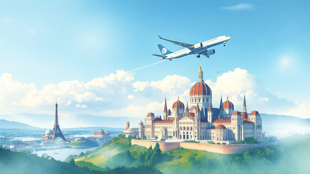 GS 홈쇼핑 여행 상품 소개 (watercolor 스타일)