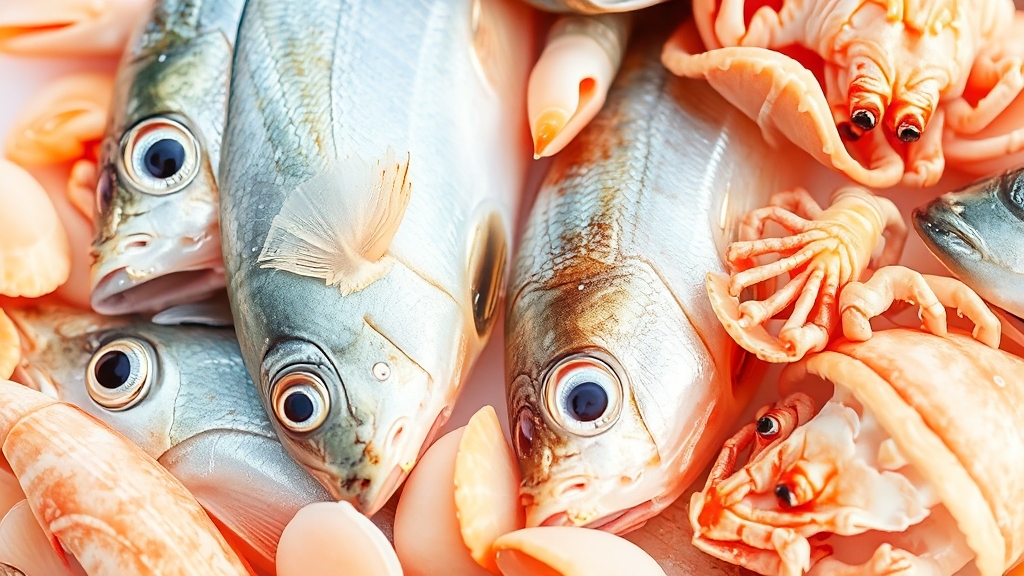 눈으로 확인하는 해산물 신선도 (watercolor 스타일)