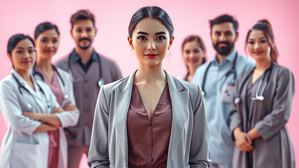 부유방 치료: 수술과 비수술 관리 (realistic 스타일)