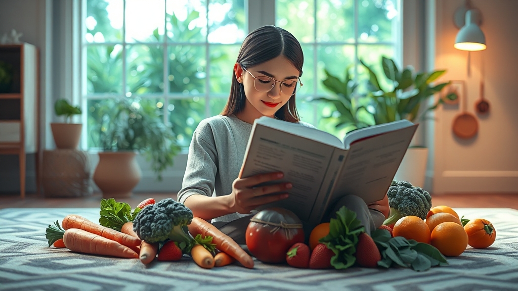 눈 건강 생활 습관 & 음식 (illustration 스타일)