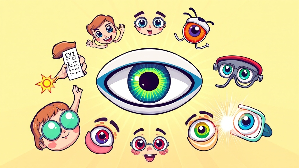 눈 건강 추가 관리 (cartoon 스타일)