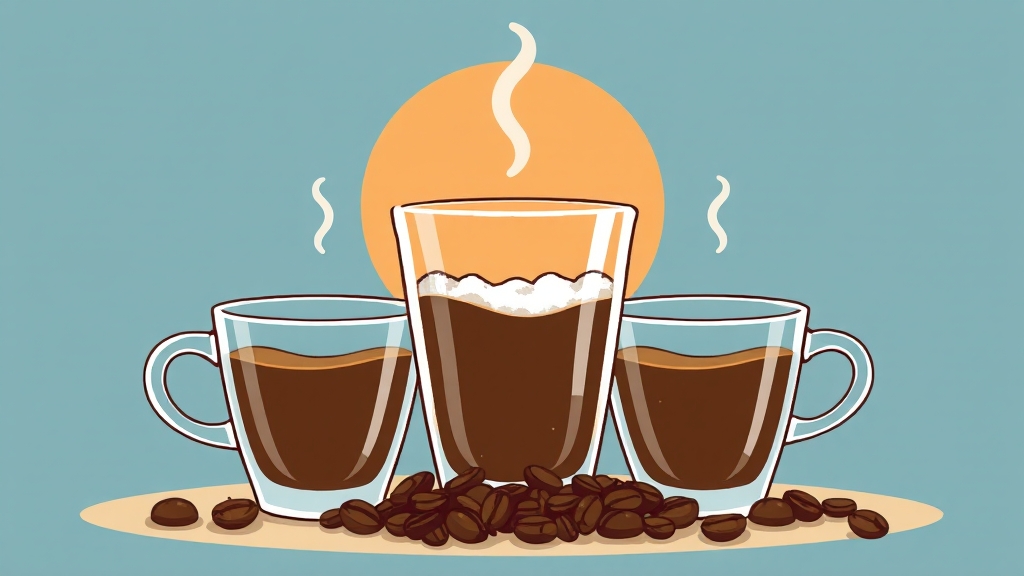 커피 종류별 소금 실험 결과 (cartoon 스타일)