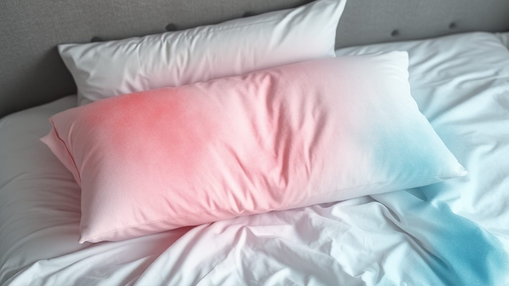 경추 베개 사용 시 주의사항 (watercolor 스타일)