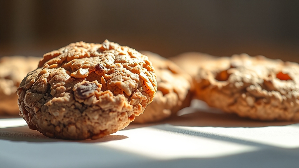 통밀 오트밀 쿠키의 매력 탐구 (watercolor 스타일)