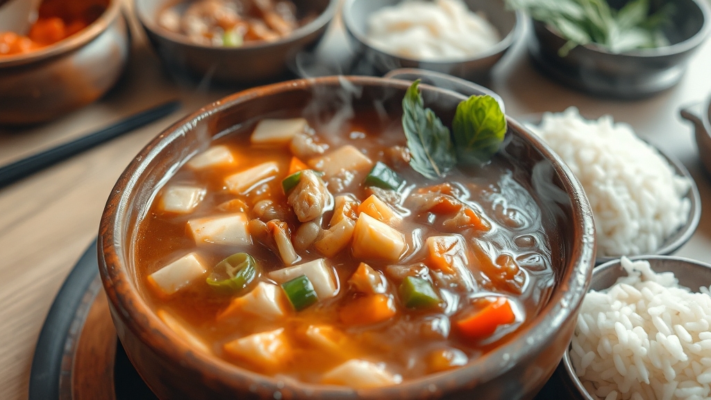 강된장 맛의 비밀 (watercolor 스타일)