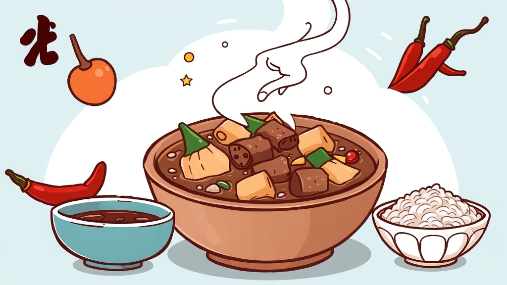 강된장 맛 UP 비법 (cartoon 스타일)