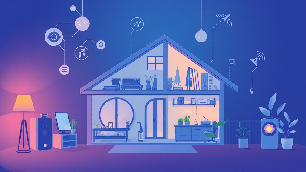 스마트홈 기기 선택 가이드 (illustration 스타일)