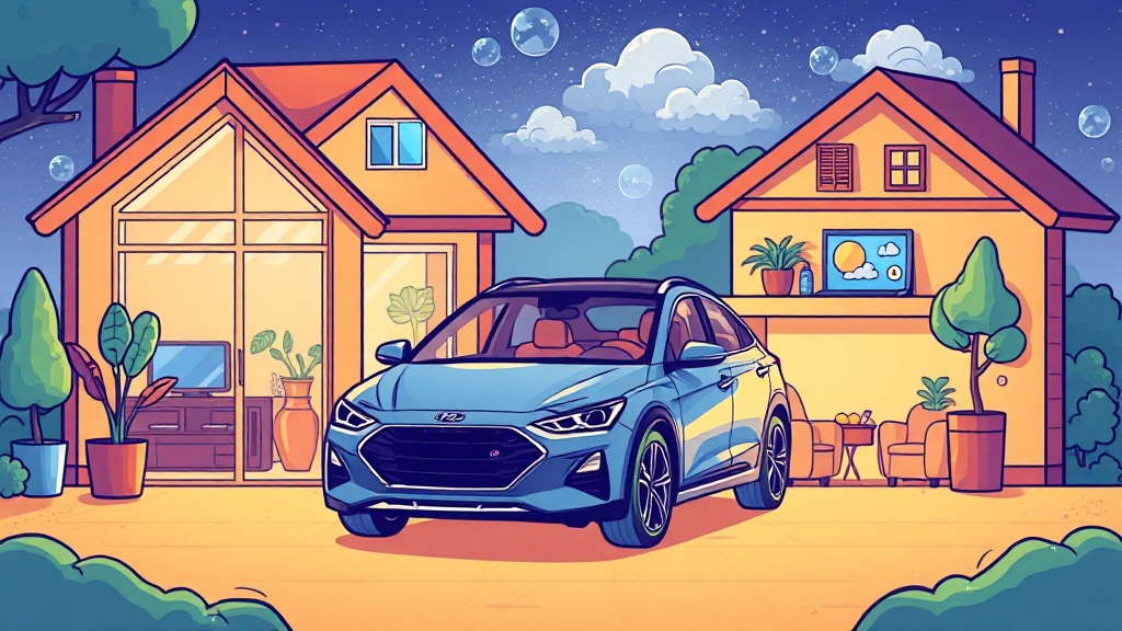 스마트홈의 미래 (cartoon 스타일)