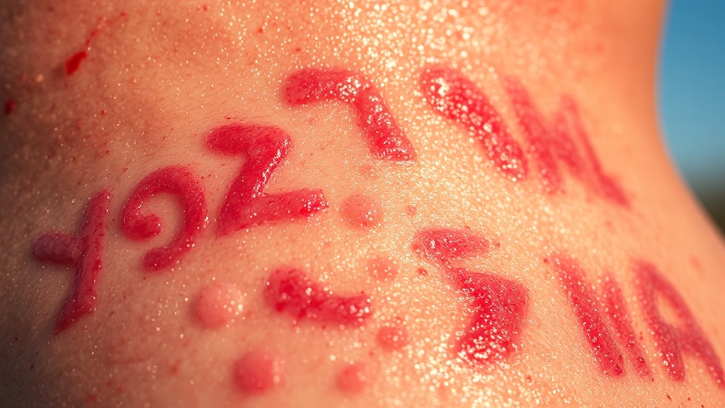 햇빛 알레르기 증상 & 진단 (realistic 스타일)