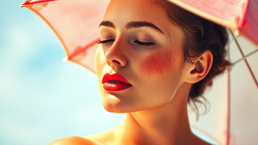 햇빛 알레르기 치료 & 관리법 (watercolor 스타일)