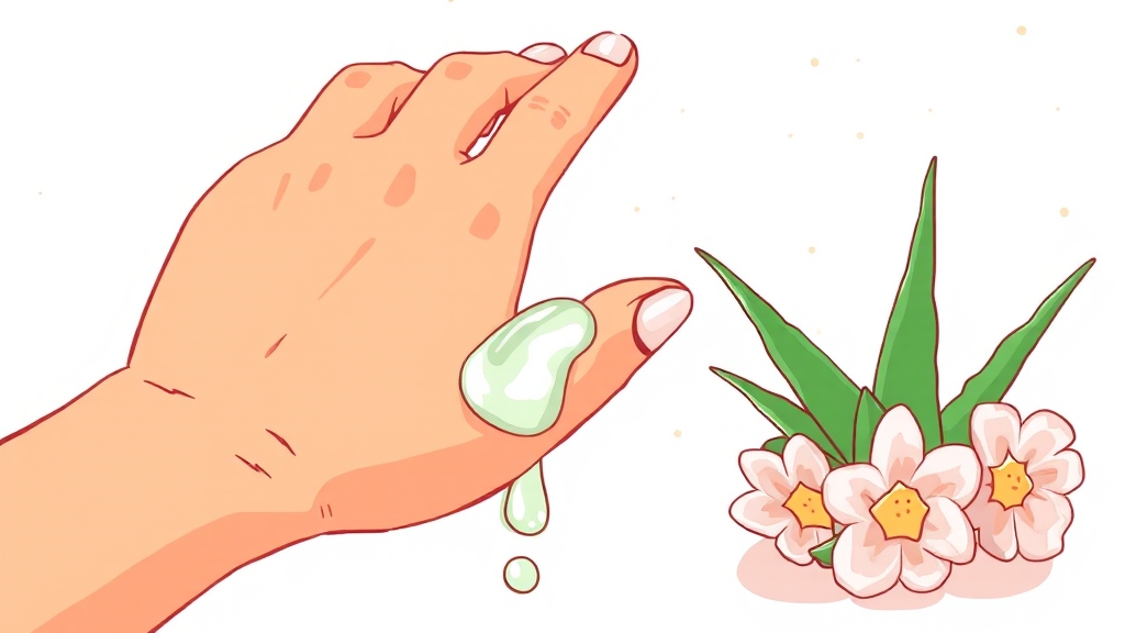 햇빛 알레르기 연고 사용 & 관리 (illustration 스타일)