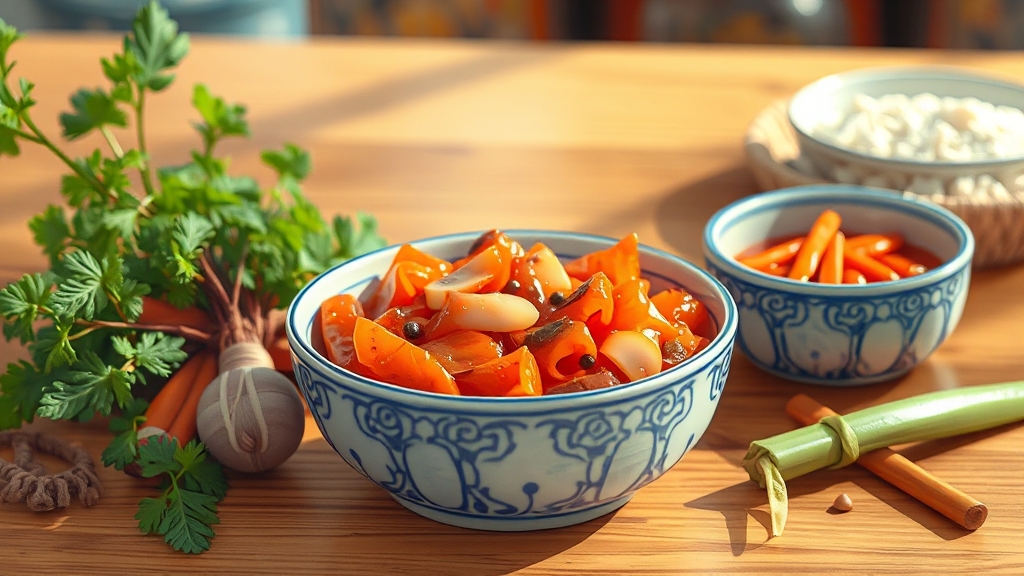 발효식품의 정의와 이점 (realistic 스타일)