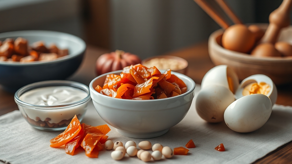 뇌 건강을 위한 발효식품 섭취 방법 (realistic 스타일)