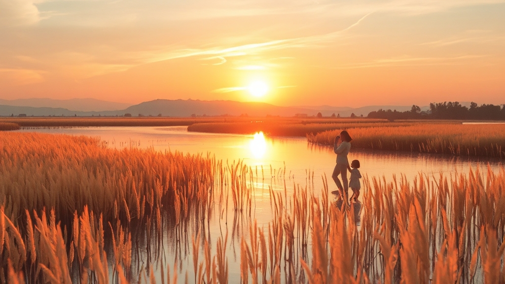 순천만습지 탐방: 완벽 가이드 시작! (watercolor 스타일)