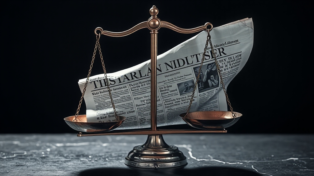 언론의 자유와 책임 (realistic 스타일)