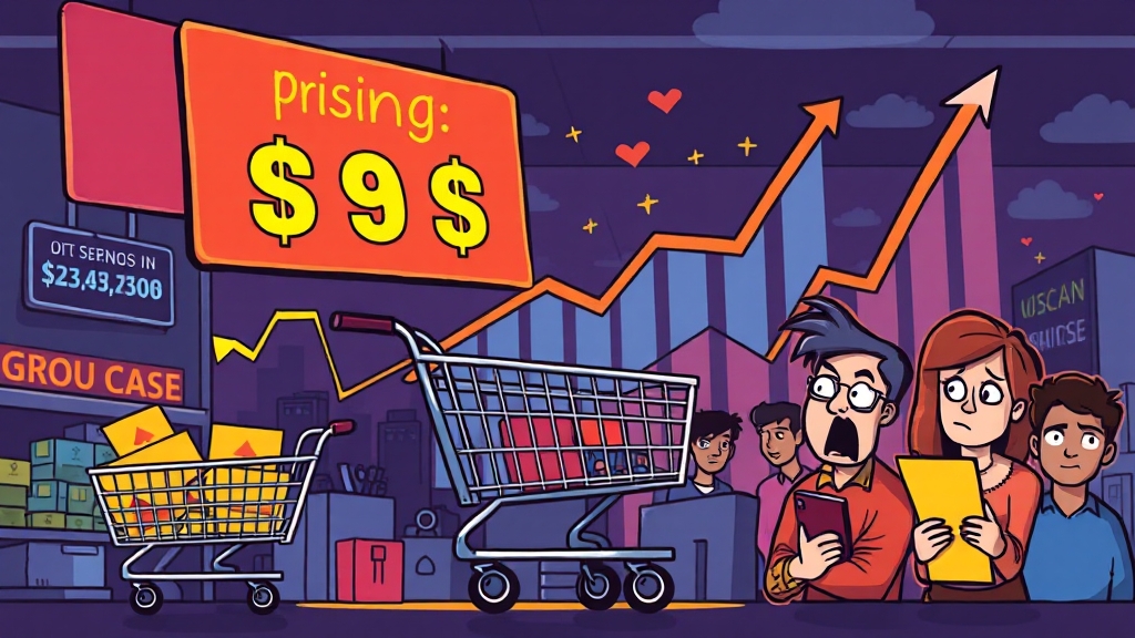 환율 상승의 영향: 경제 및 생활 (cartoon 스타일)