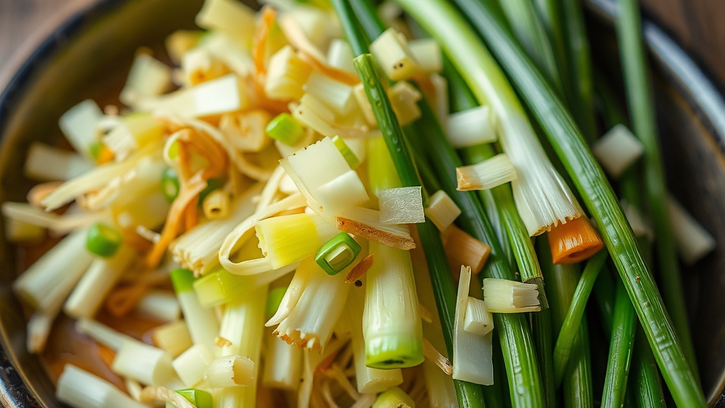 뇌 건강 지킴이, 쪽파 (realistic 스타일)