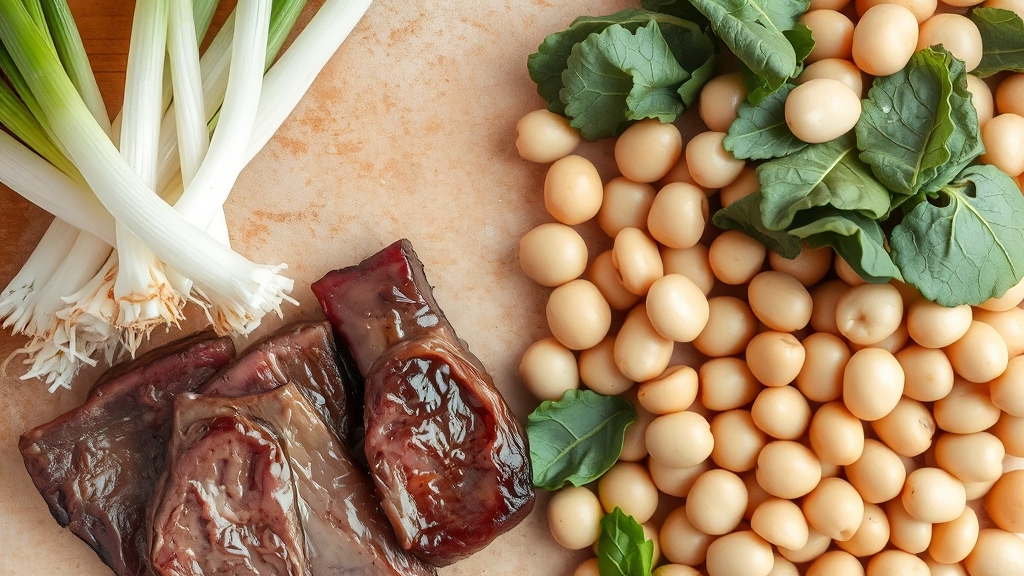 쪽파 섭취 시 주의사항: 상극 음식 (watercolor 스타일)