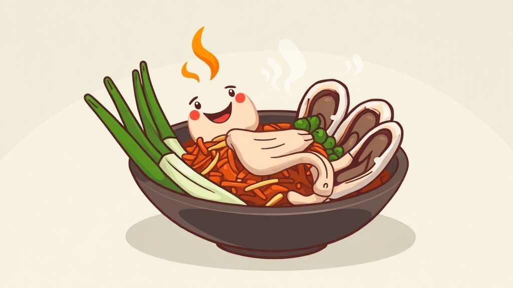 쪽파 활용 건강 레시피 (cartoon 스타일)