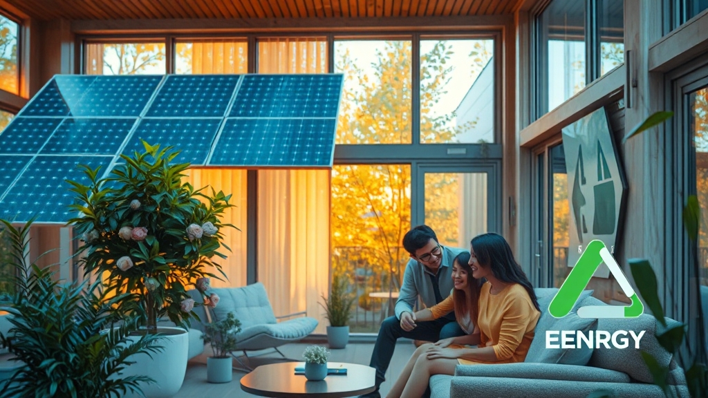 제로에너지 아파트: 주요 기술 및 장점 (realistic 스타일)