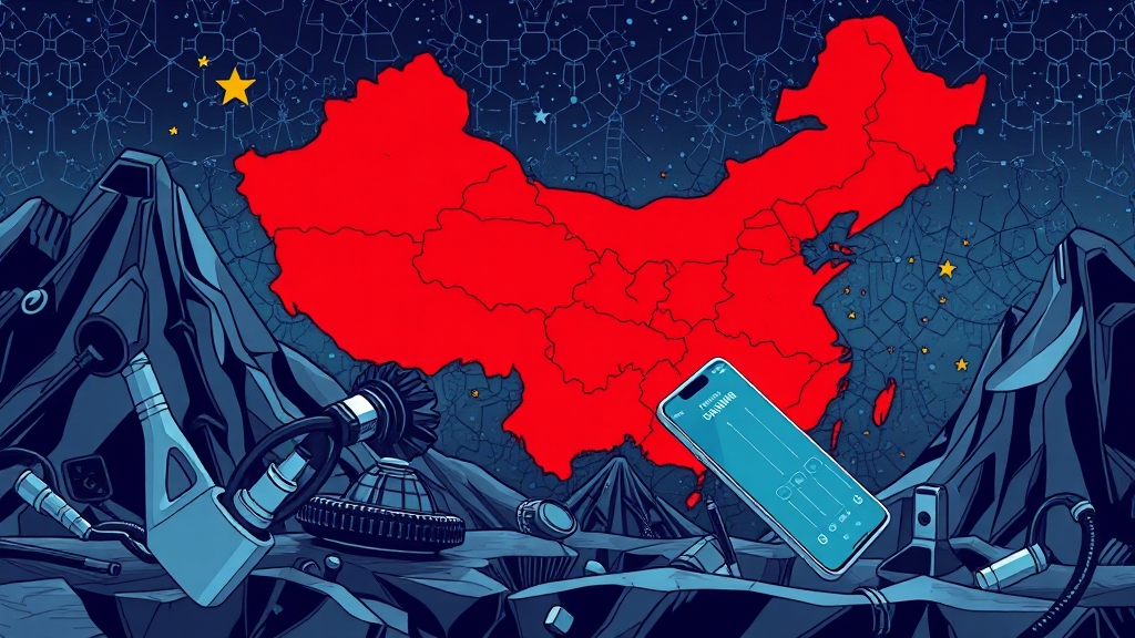 희토류 무기화의 영향 (illustration 스타일) (재시도)