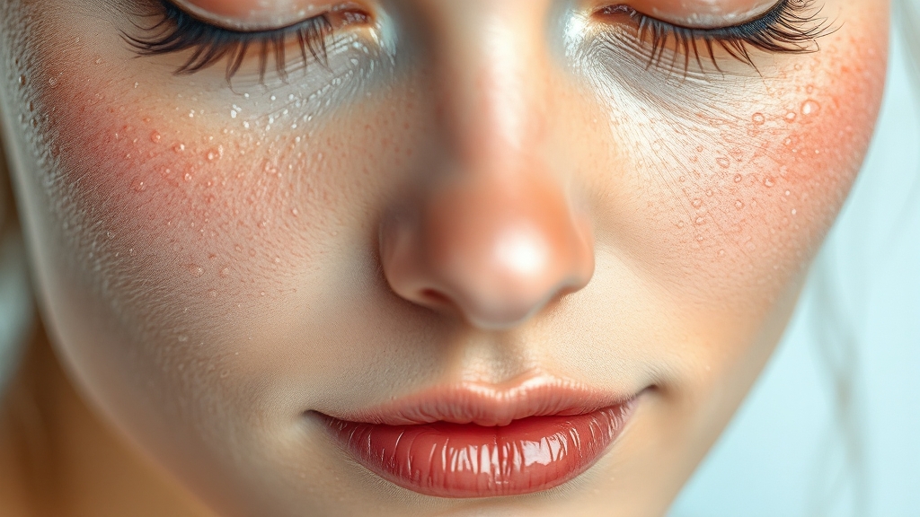 지성 피부란? (watercolor 스타일)