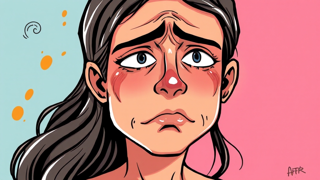 지성 피부 원인 분석 (cartoon 스타일)