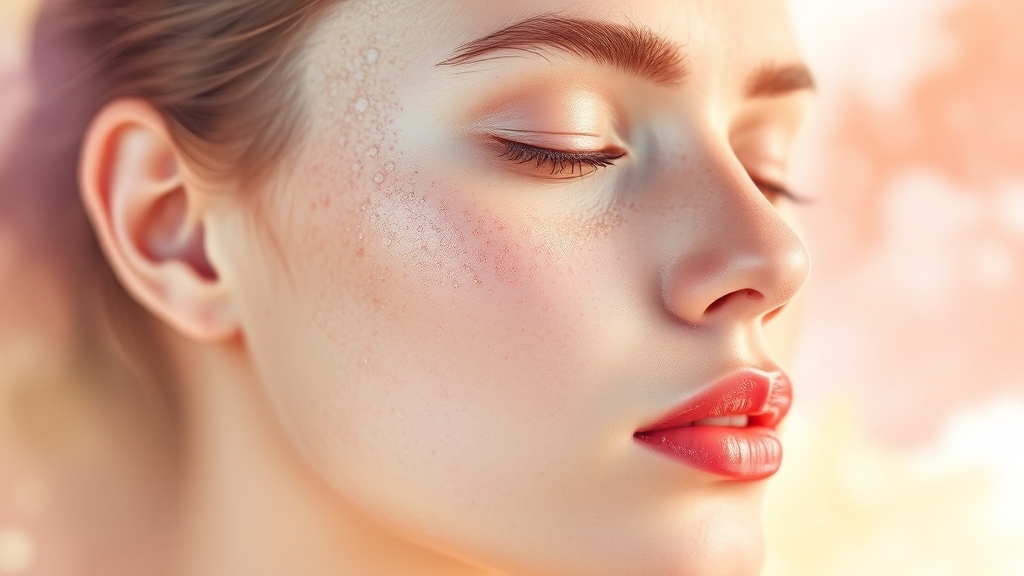 지성 피부 오해와 진실 (watercolor 스타일)