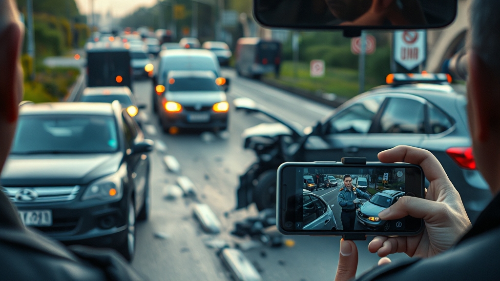 경찰 신고 및 현장 기록 (realistic 스타일)