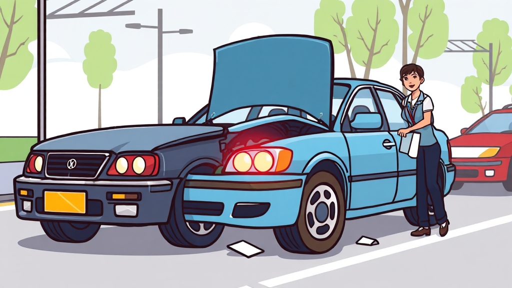 보험 처리 절차 및 유의사항 (cartoon 스타일)