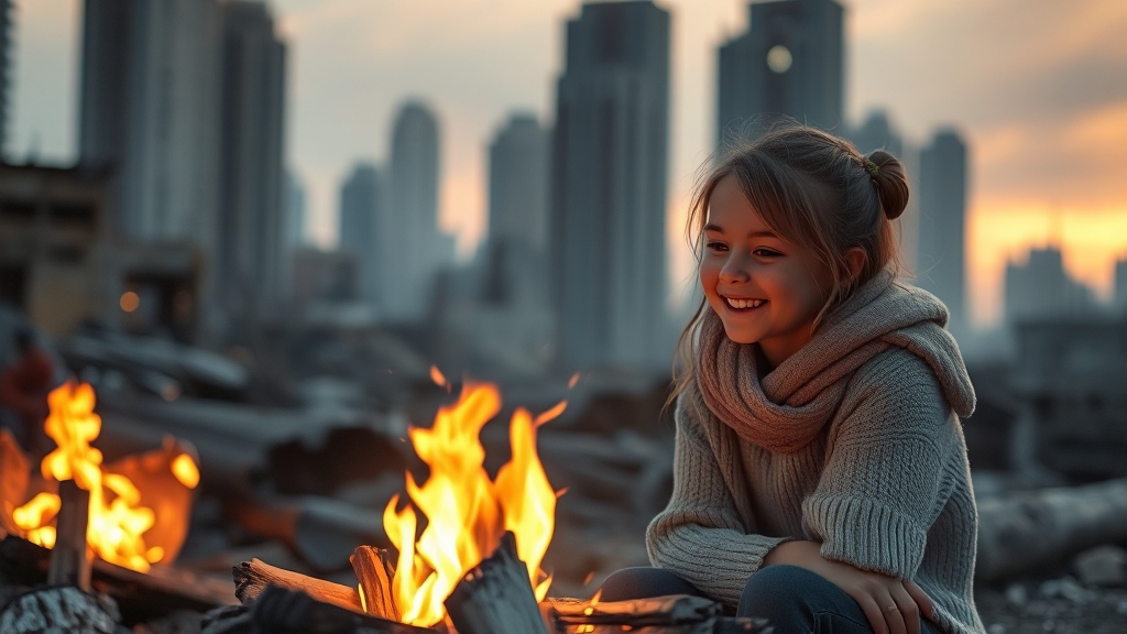 종말 이후, 메시지는? (realistic 스타일)