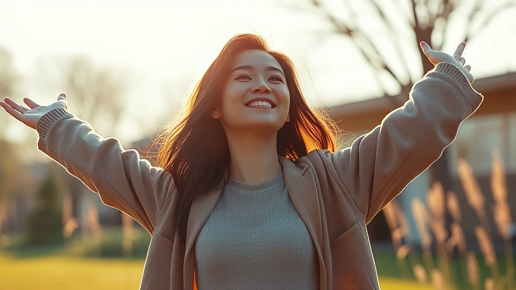 아침 루틴의 놀라운 효과 (realistic 스타일)