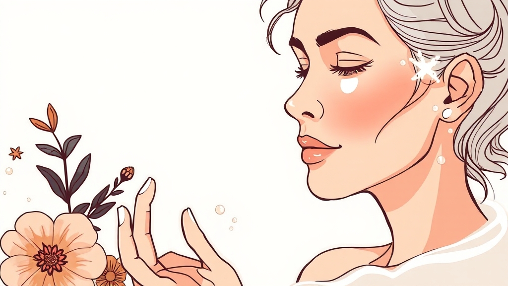 바디 마이크로바이옴과 노화 방지 (illustration 스타일)