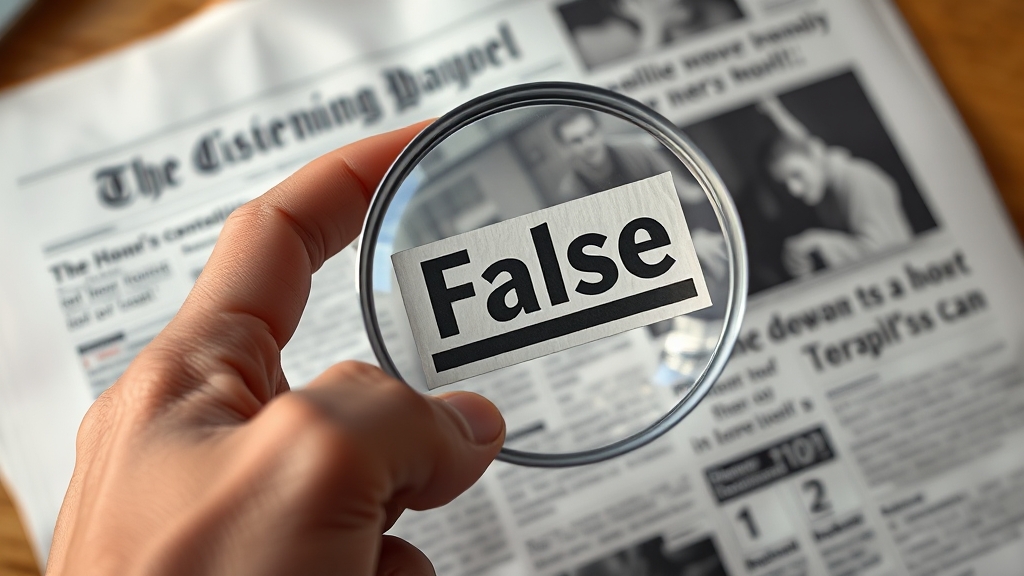 팩트체크, 왜 중요할까? (realistic 스타일)