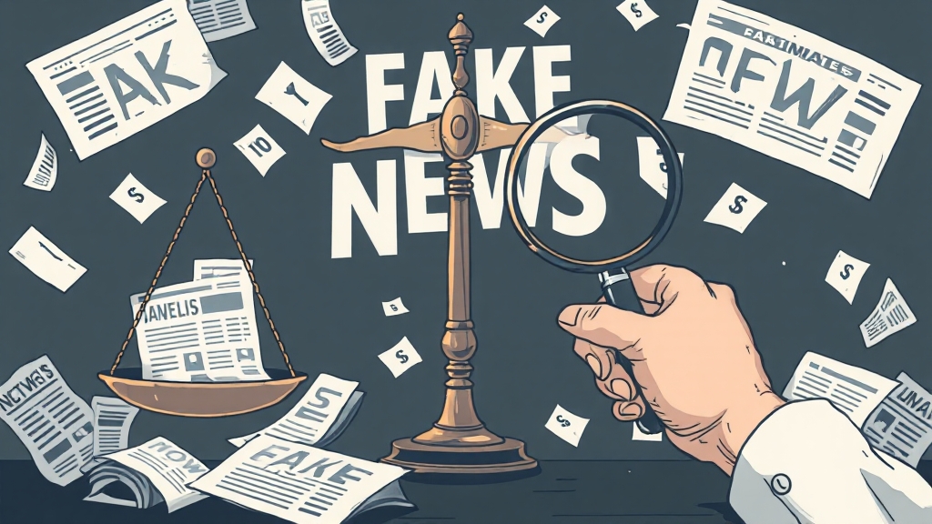 허위 정보, 어떻게 대응해야 할까? (illustration 스타일)