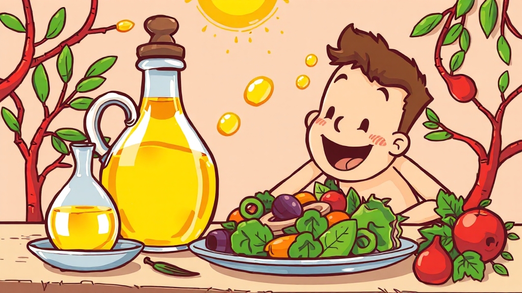 오넬리아 올리브오일 효능 (cartoon 스타일)