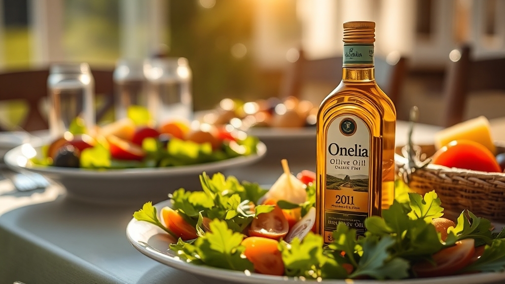 오넬리아 올리브오일 섭취법 (realistic 스타일)