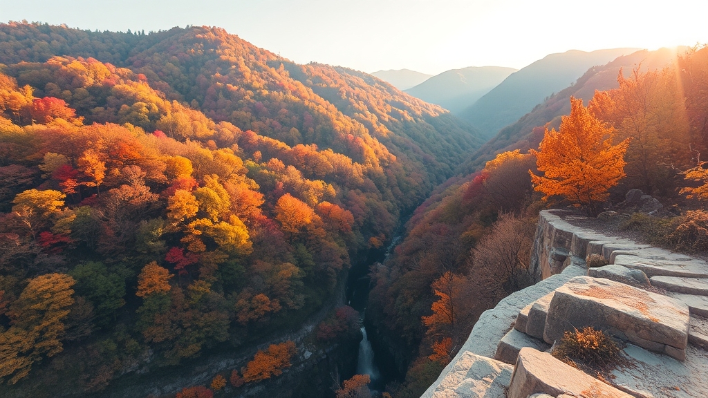 설악산 단풍 명소 & 코스 추천 (watercolor 스타일)