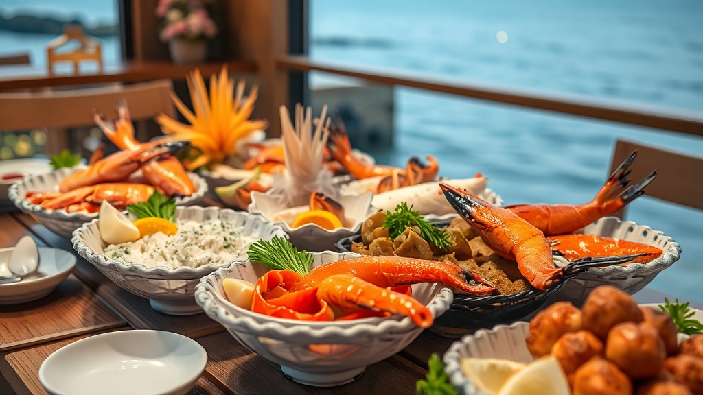 바다술상, 한림 맛집 정보 (realistic 스타일)