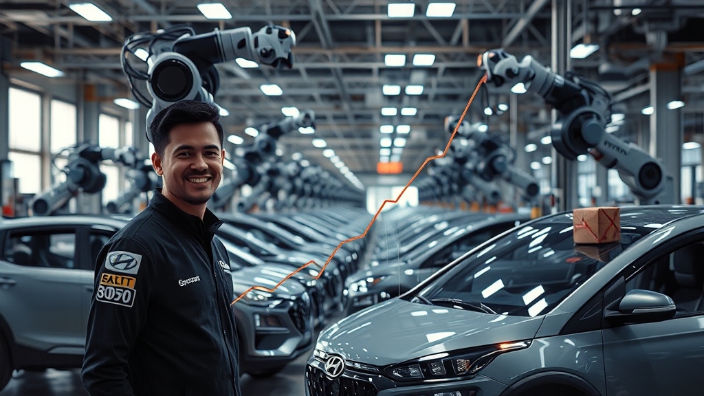 현대차 성장 동력은? (realistic 스타일)