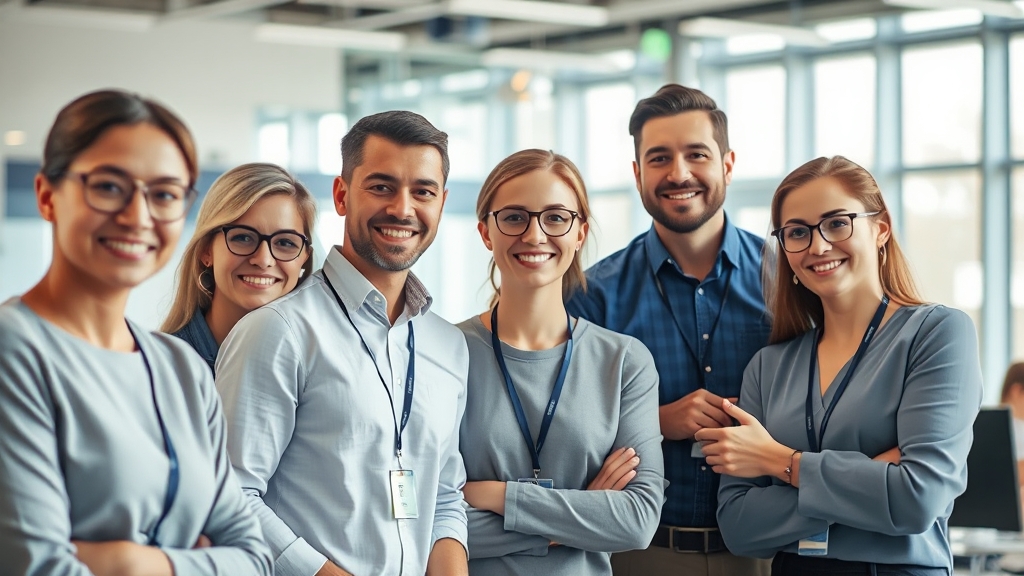 임직원 만족도 향상 노력 (realistic 스타일)